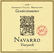 Navarro Vineyards 2006 Gewurztraminer